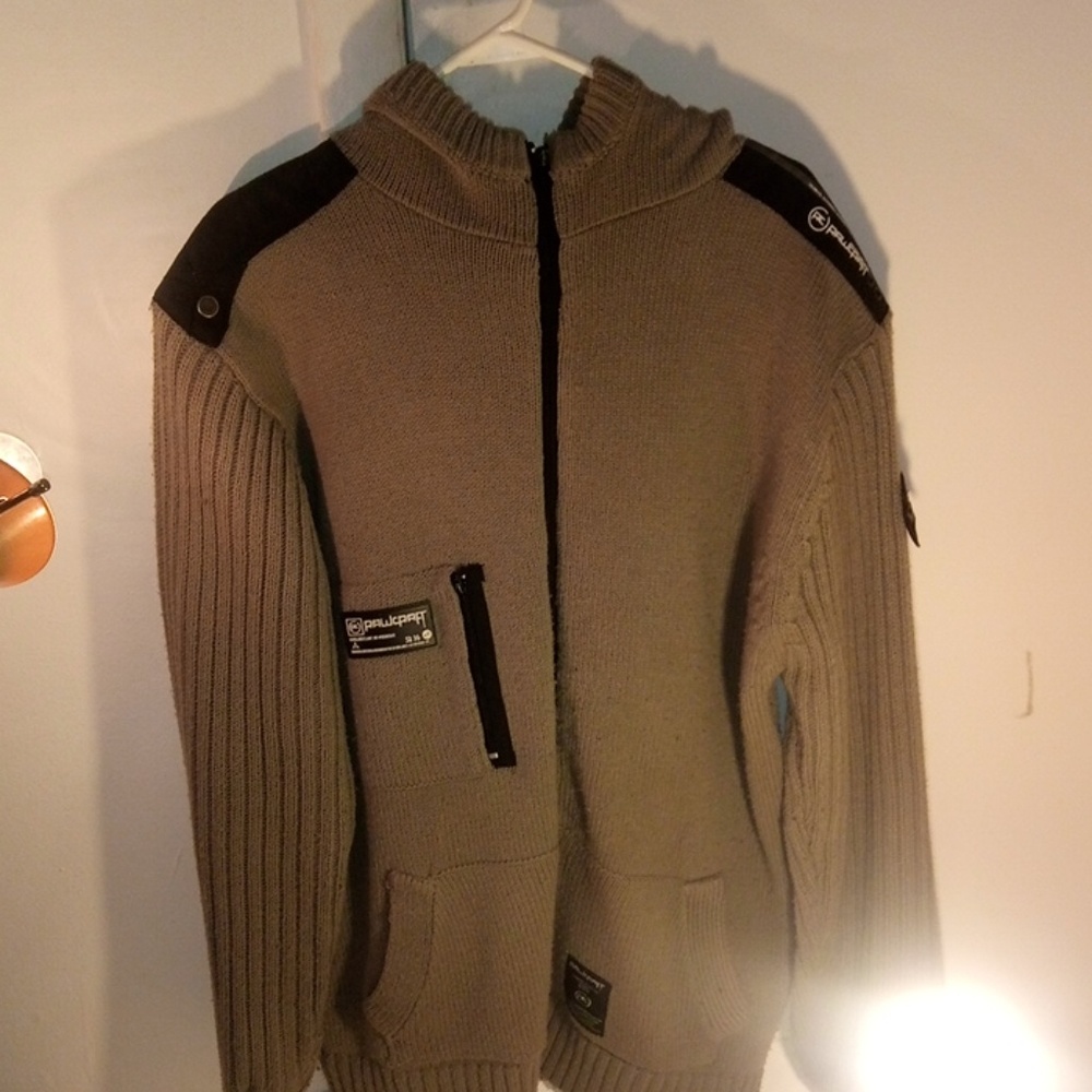 Rawcraft knitted hoodie